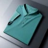 Zhu Di mesh seamless ice silk polo shirt for men, new summer quality ice feel men's ultra-thin short-sleeved T-shirt Specification image